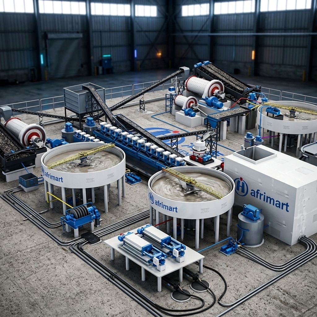 High Capacity Gold Ore Beneficiation Plant