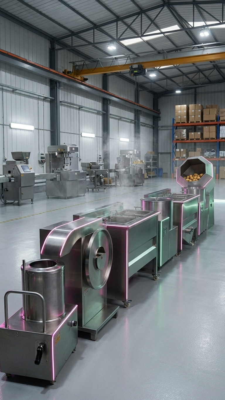 Small Potato Frozen French Fries Production Line