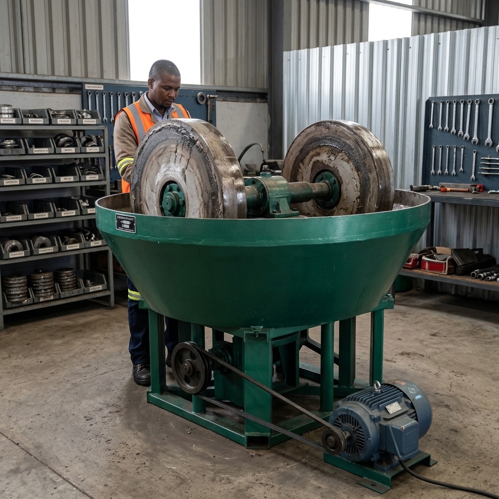 Wet Pan Mill for Gold Ore Processing