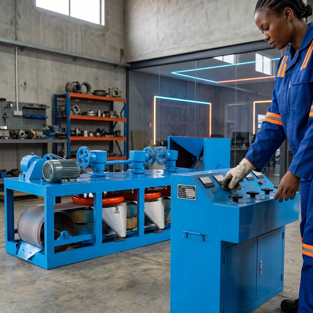 Three Disc Dry Magnetic Separator for Gold, Tin, Columbite and Monazite
