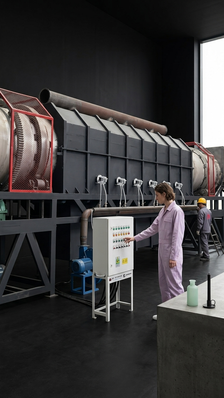Continuous Biomass Charcoal Making Machine