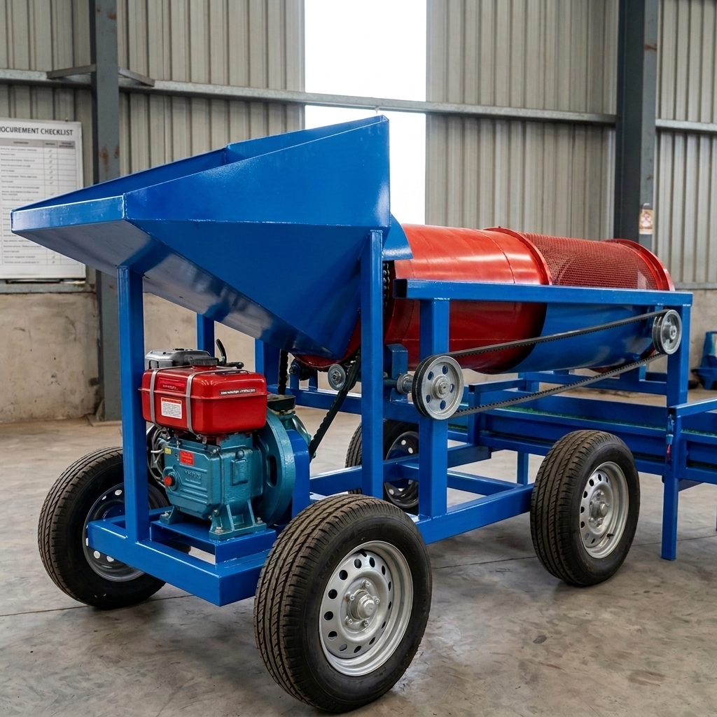 Portable Gold Wash Trommel