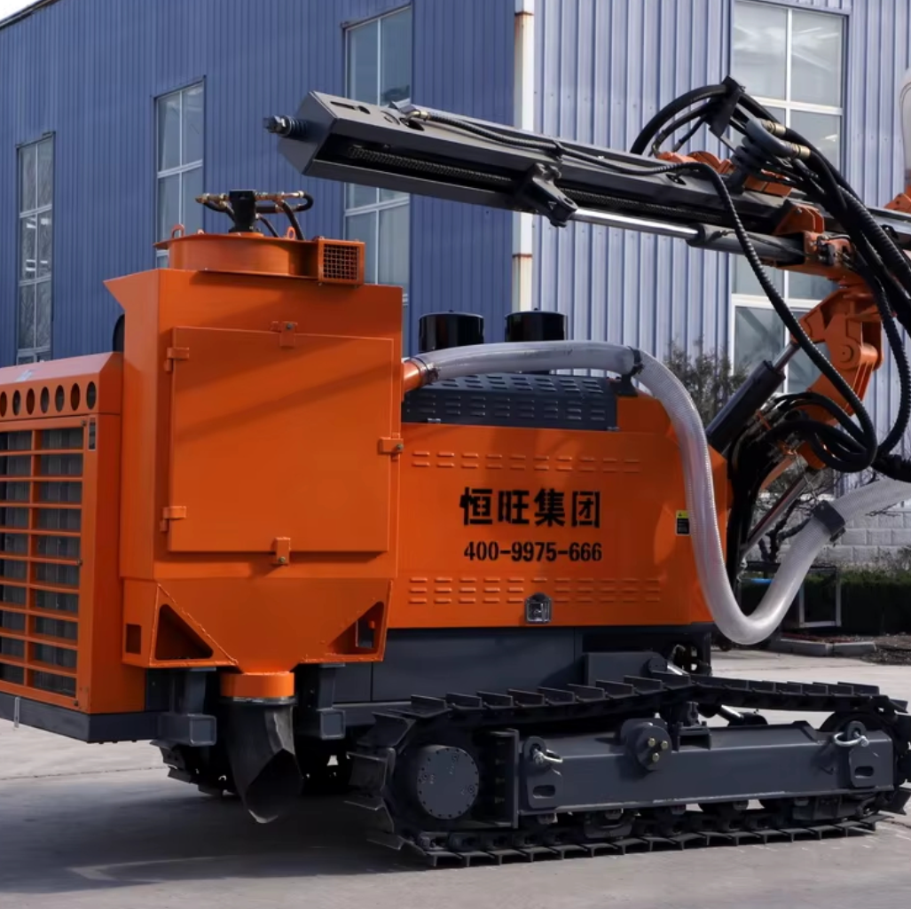 DTH Air Compressor Diesel Engine Crawler view 3