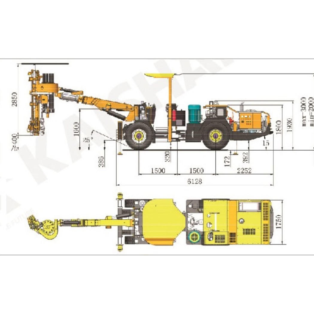 Kaishan KM311 Full Hydraulic Tunnel Bolting Rig view 2