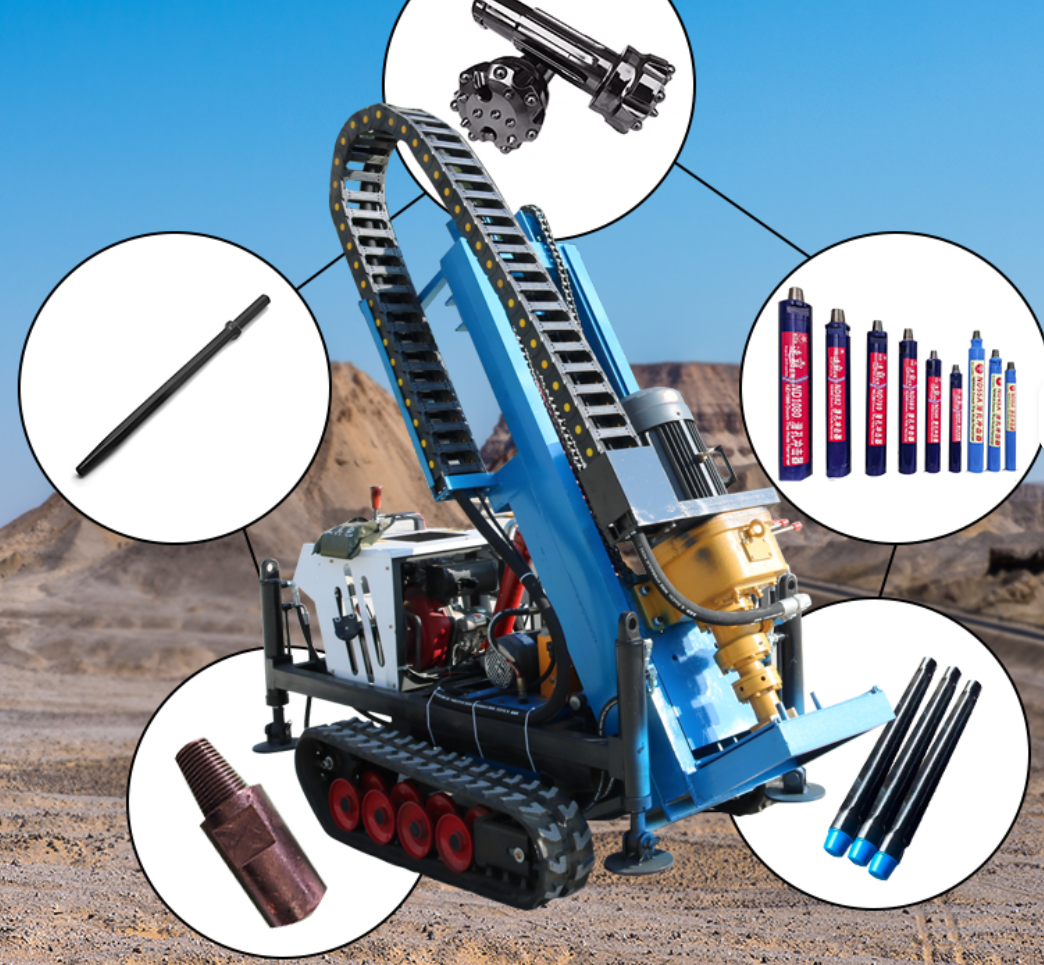 Eco-Friendly Low Noise Electric DTH Drilling Rig for Hard Rock view 2