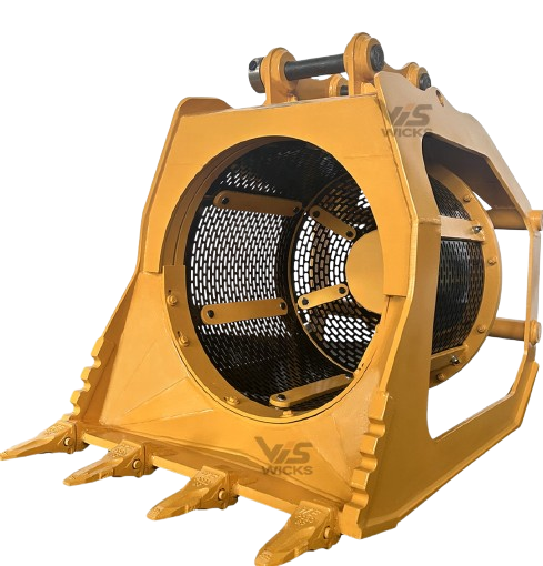 Weikeshi 360 Rotating Trommel Screen Bucket for 5-10 Ton Excavators view 4
