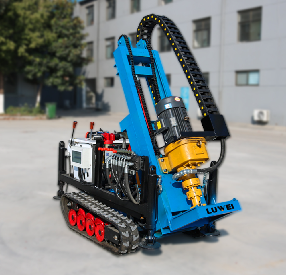 Eco-Friendly Low Noise Electric DTH Drilling Rig for Hard Rock view 4