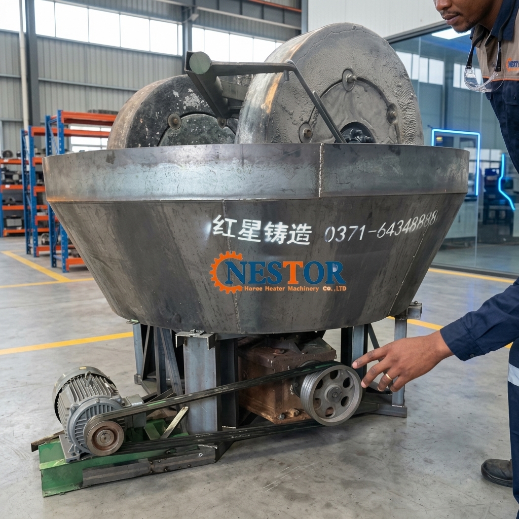Wet Pan Mill Gold Processing Plant