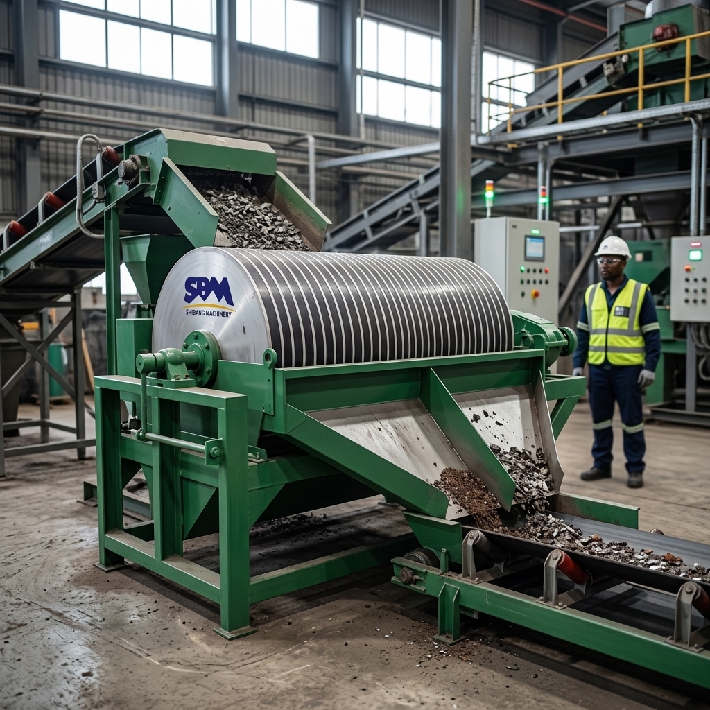 SBM Gold Processing Plant Wet and Dry Magnetic Separator