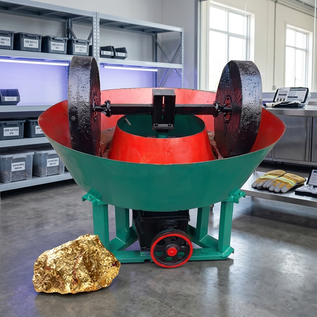 Gold Ore Grinding Wet Pan Mill Machine