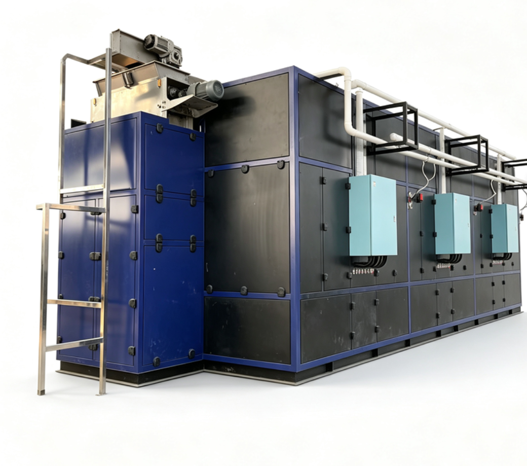 Environmental Heat Pump Sludge Dryer Low Temperature Dewatering Machine view 7