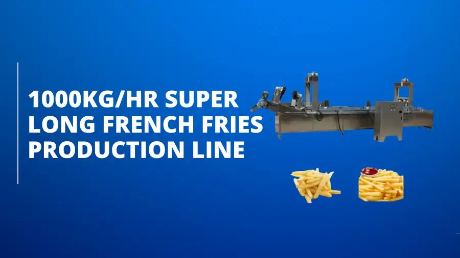 1000kg Per Hour Super Long French Fries Production Line in South Africa