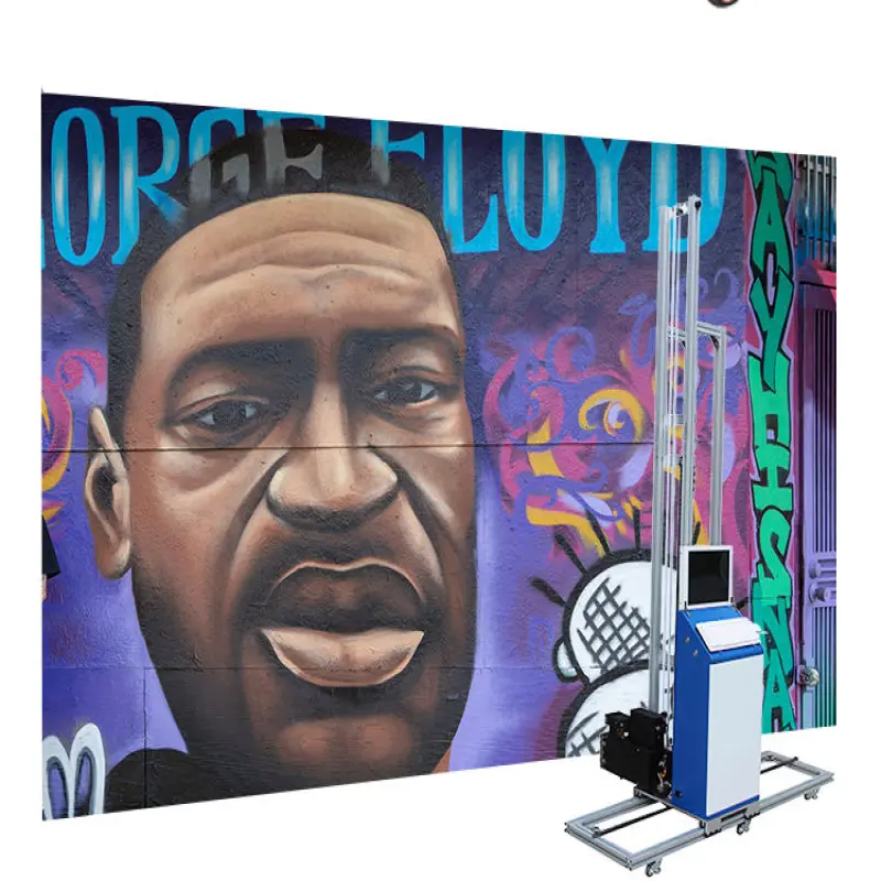 SONGMAO Vertical Wall Painting Machine Outdoor And Indoor Wall Printing Machine HD Precision 3D TV Background Wall Printer