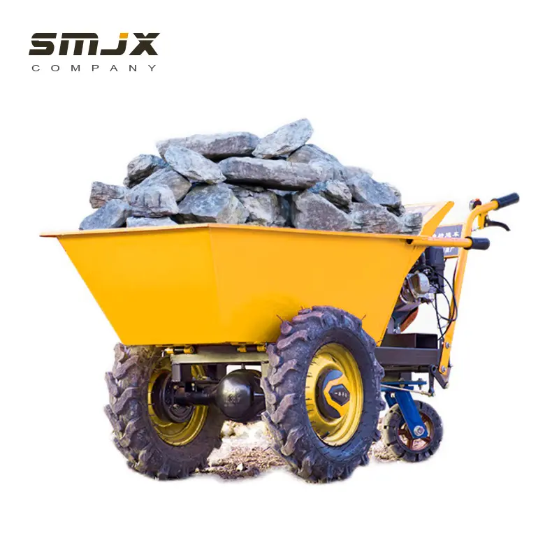 300kg With 100L Gasoline Wheel Barrow Cement Heavy Duty Wheelbarrow For Construction