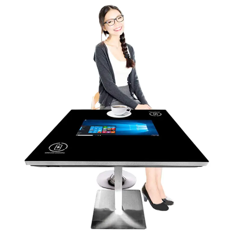 21.5 Inch  Smart Multi Touch Interactive Table Smart Dining Table With Menu Function