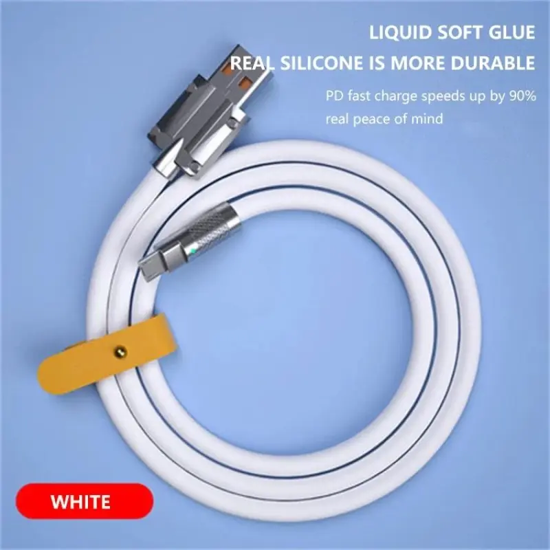 6A 120W USB C Fast charging cord cable type c data cable line for iphone pro max 13 12 huawei xiaomi