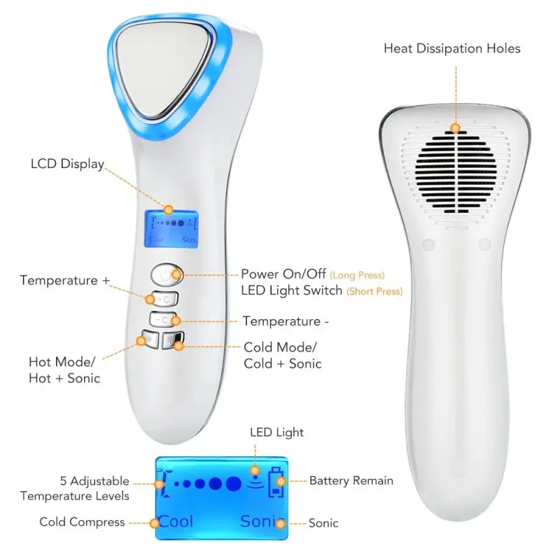 High Frequency Skin Rejuvenation Beauty Device Face Lifting Massager