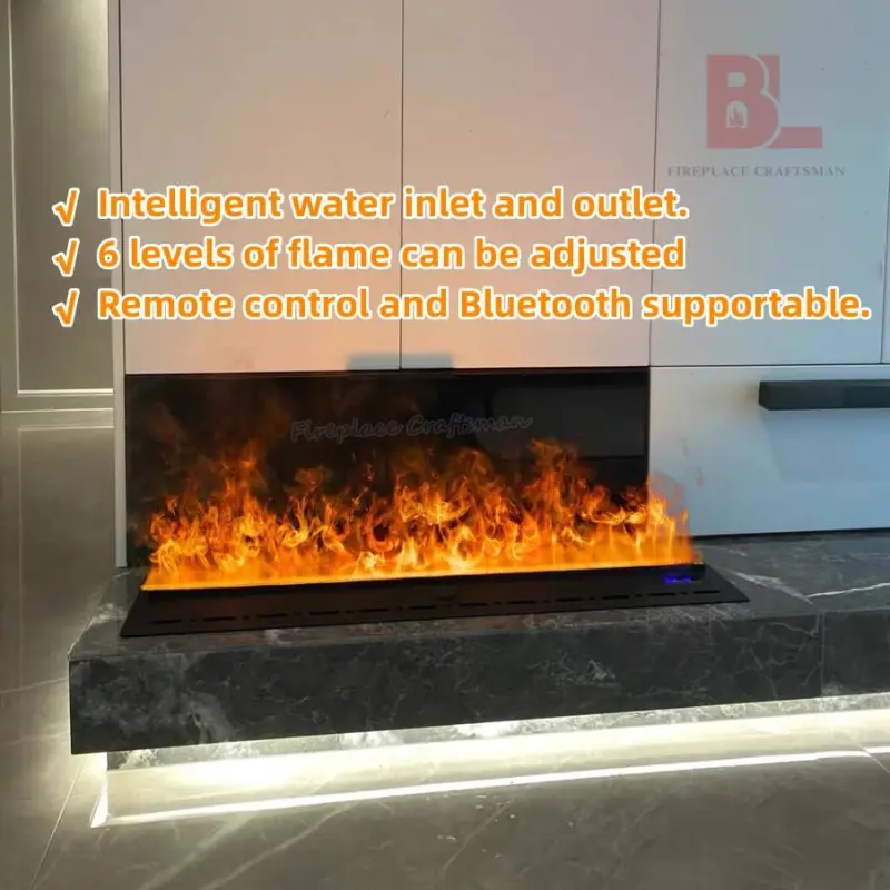 High quality multi color water vapor 3D steam indoor humidifier electric fireplace stoves insert with led lightPopular