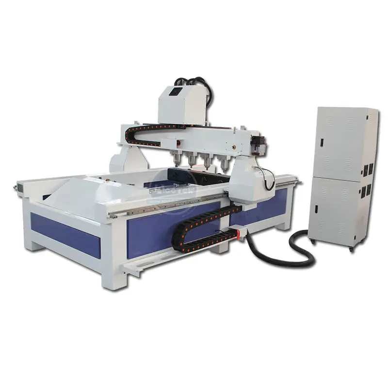 Standard 4 Axis CNC Router 1325 4 Heads CNC Router Cheap 3d CNC Wood Carving