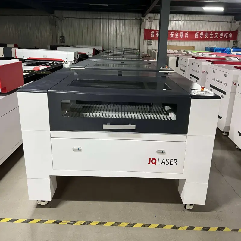 JQ 1390 best Reci leather fabric wood textile paper cutter cnc co2 laser cutting machine