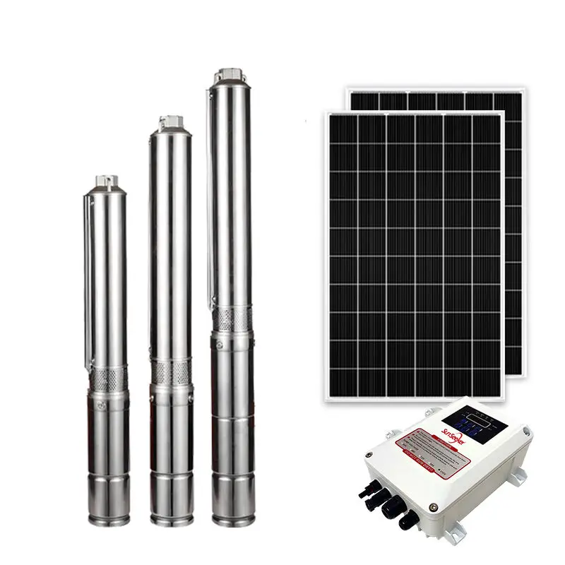 Complete Solar Submersible Water Pump Kit with Aluminium Protection
