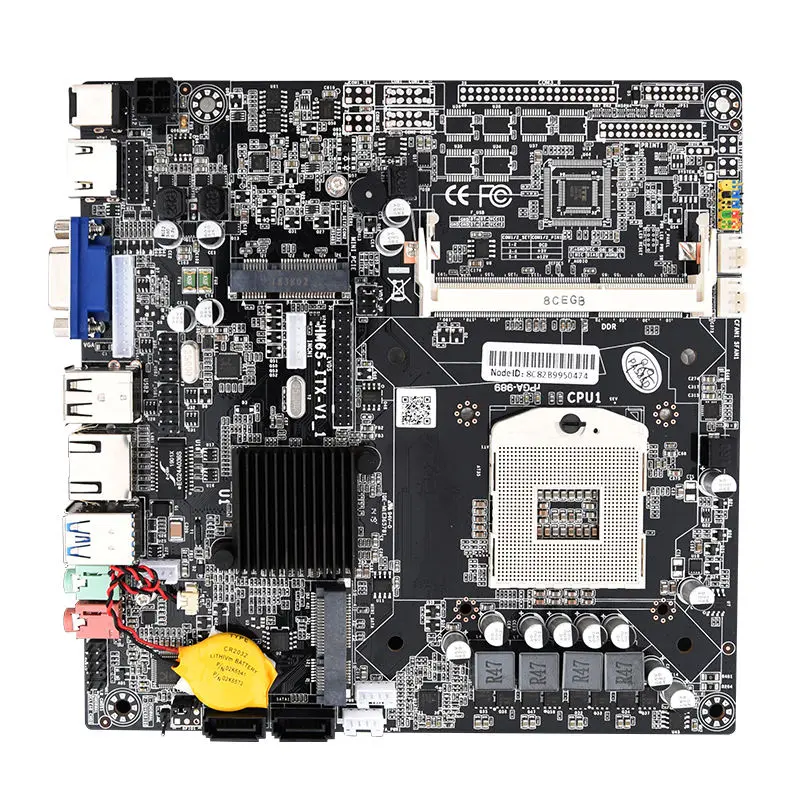 High quality dissipation and low power consumption all in one HM65 lga989 mini pc motherboard
