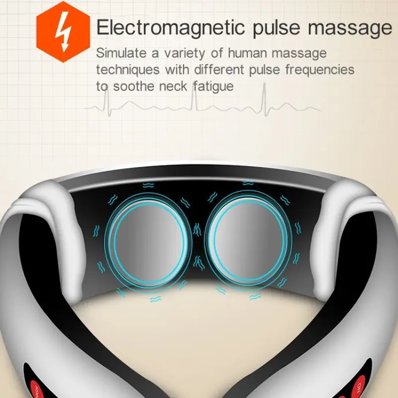Electric Back Neck Shoulder Electrical Pulse Massager - USB Charging 1300 mAh