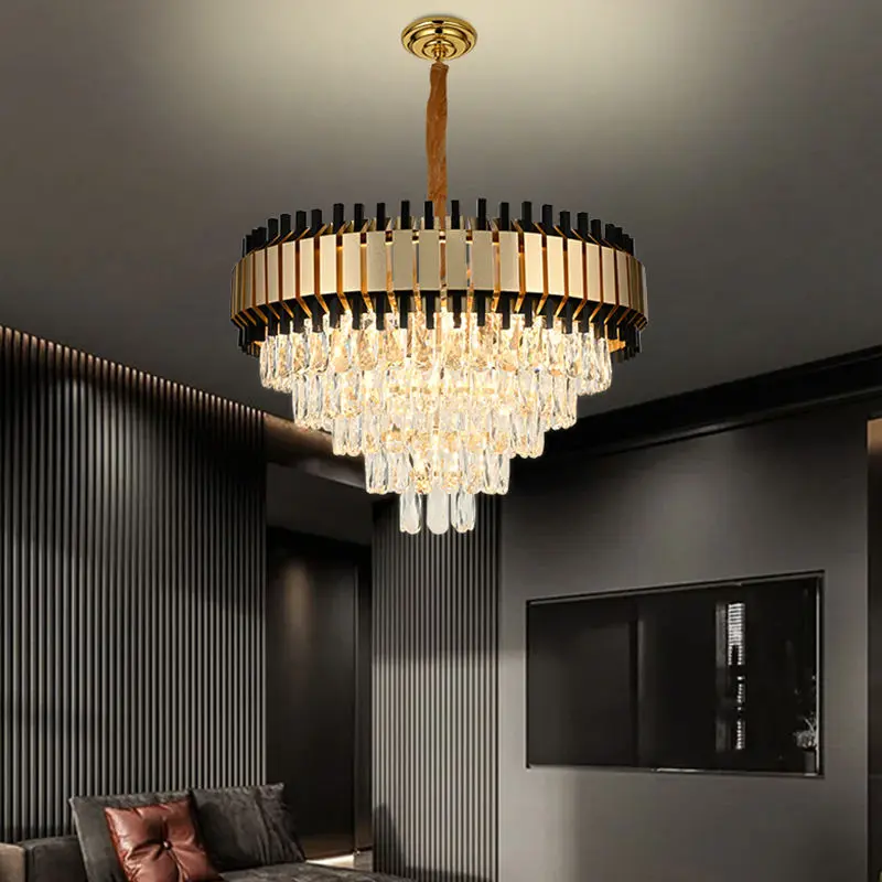 Modern Hanging Lighting Lobby Drop Lamp Hotel Furniture Antique Crystal Chandelier