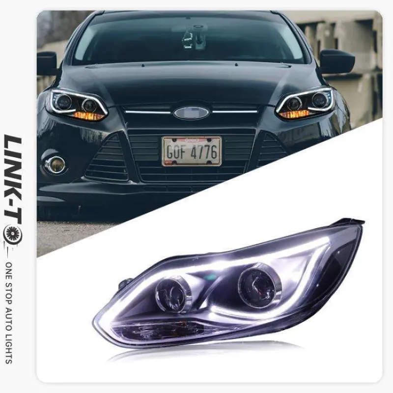Ford Focus 2012 to 2014 Headlight Assembly Modified LED Daytime Running
