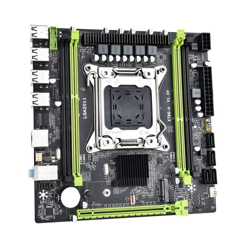 X79G-A Lga 2011 X79 Motherboard With M.2 And 4*Ddr3 Memory Slot 4*Sata2.0 Gaming Motherboard