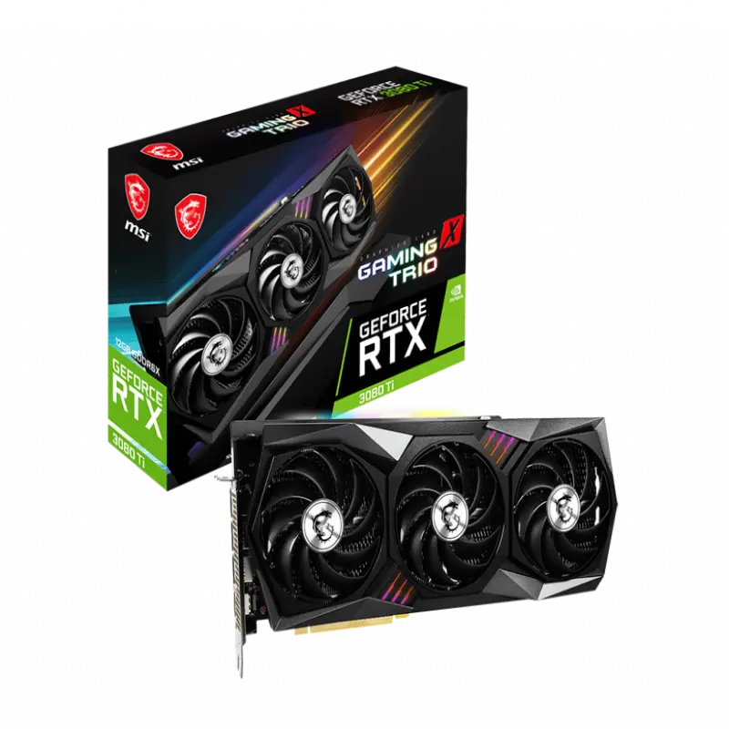 RTX 3080ti gaming x trio 10 gb gddr6 complete 3080 gforce 3080 ti graphics card gpu for computer