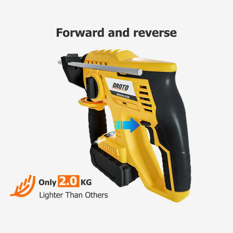 Electrical Cordless Rotary Hammer Drill Machine with Lithium Battery High Quality Power Hammer Drill