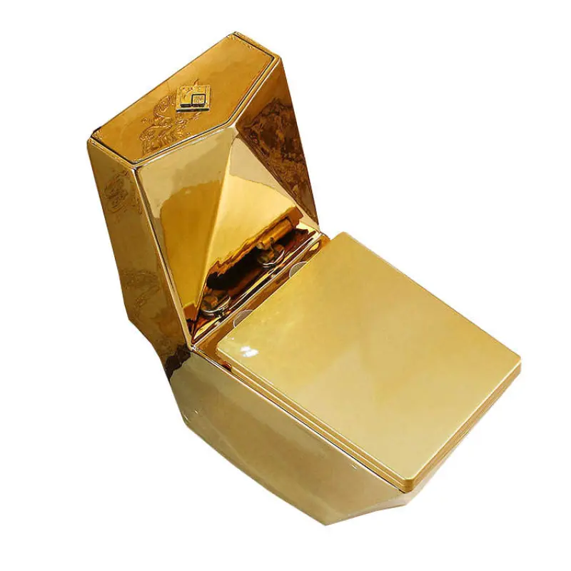 Gold plated toilet western colors elongated toilet seat bathroom best toilet