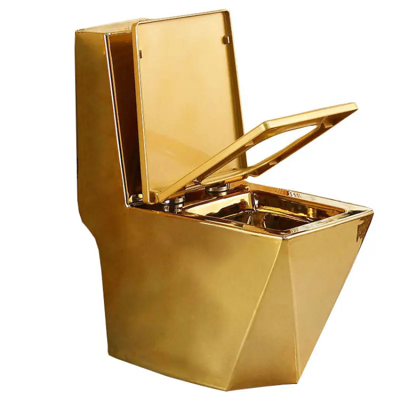 Gold plated toilet western colors elongated toilet seat bathroom best toilet
