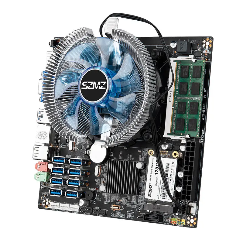 ATX B75E Motherboard Support 8GPU Graphic Card With High Hashrate Gaming Motherboard B75