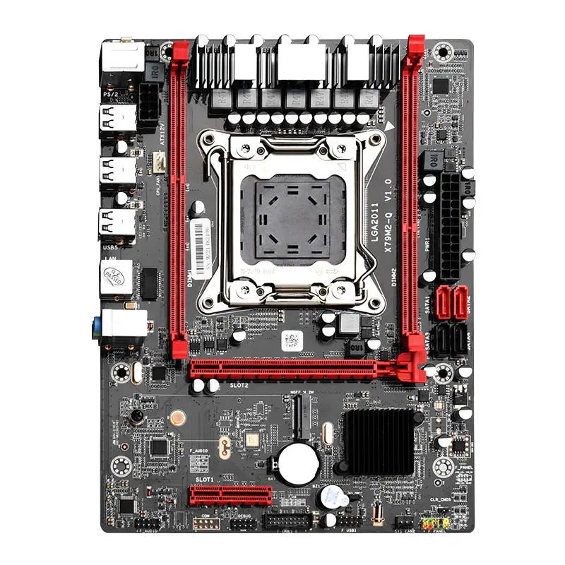 X79 Motherboard LGA 2011  X79M2-Q Mother Board PCI-E M.2 NVME Interface Support Reg ECC Xeon E5