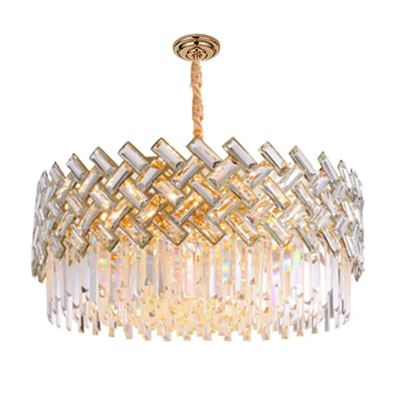 Modern Nordic Living Room Crystal Chandeliers light Luxury Lustre Chandelier Crystal Pendant Light