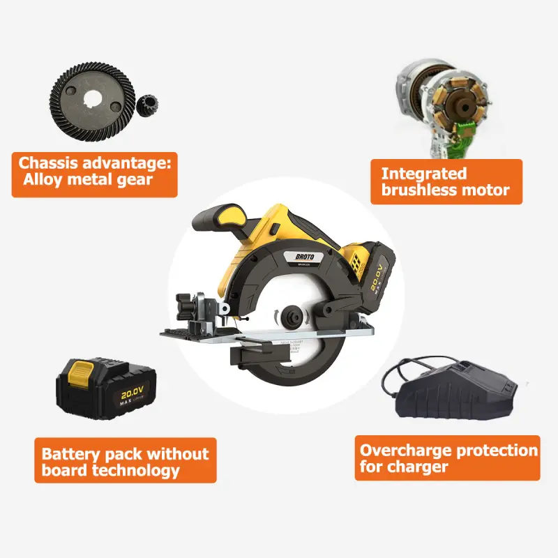 Industrial Firewood Processor Skill Metal Mini Circular Saw Cordless Electric Power Saws Wood Cutting Machine Scie Circulaire