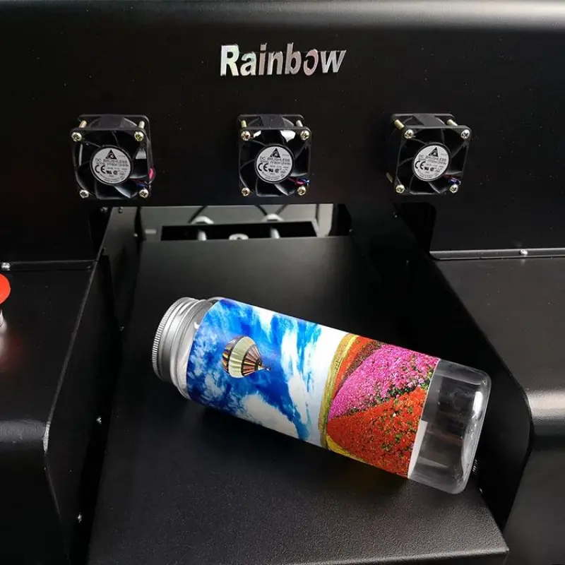 Rainbow multifunction printer a4 uv on the glass printing machine
