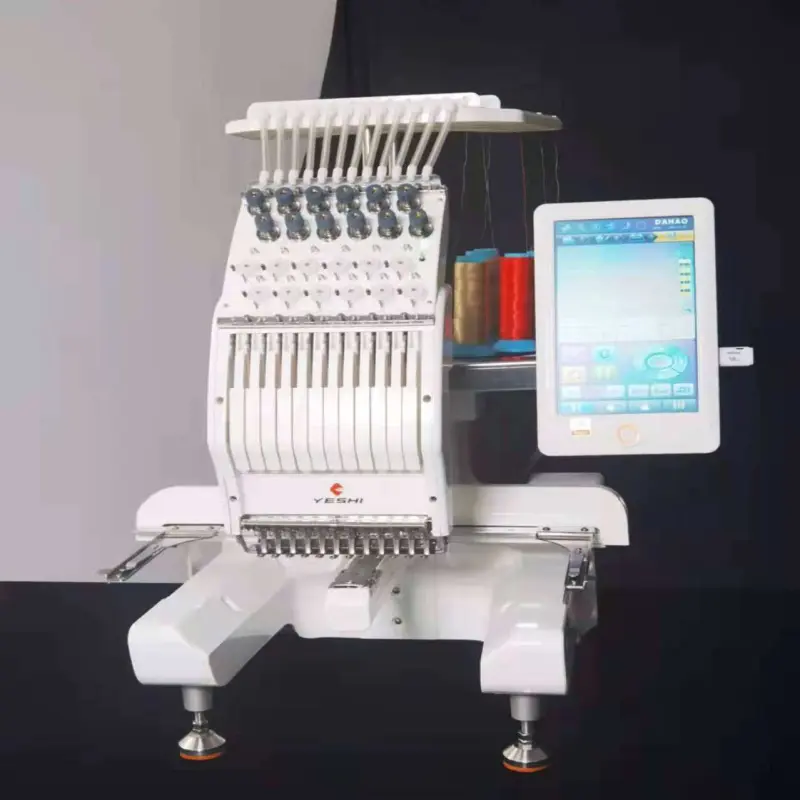 High quality automatic single head easy to operate embroidery machine