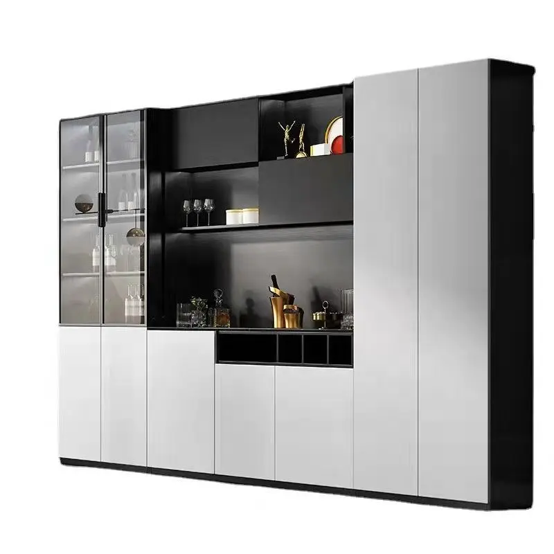 Modern Luxury Furniture Mini Display Wooden Corner Home Bar Cabinet