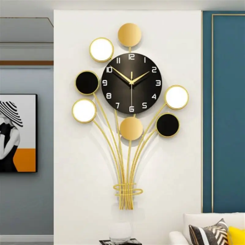 Wall single ring fashion swing clock creative wall clock household decoration