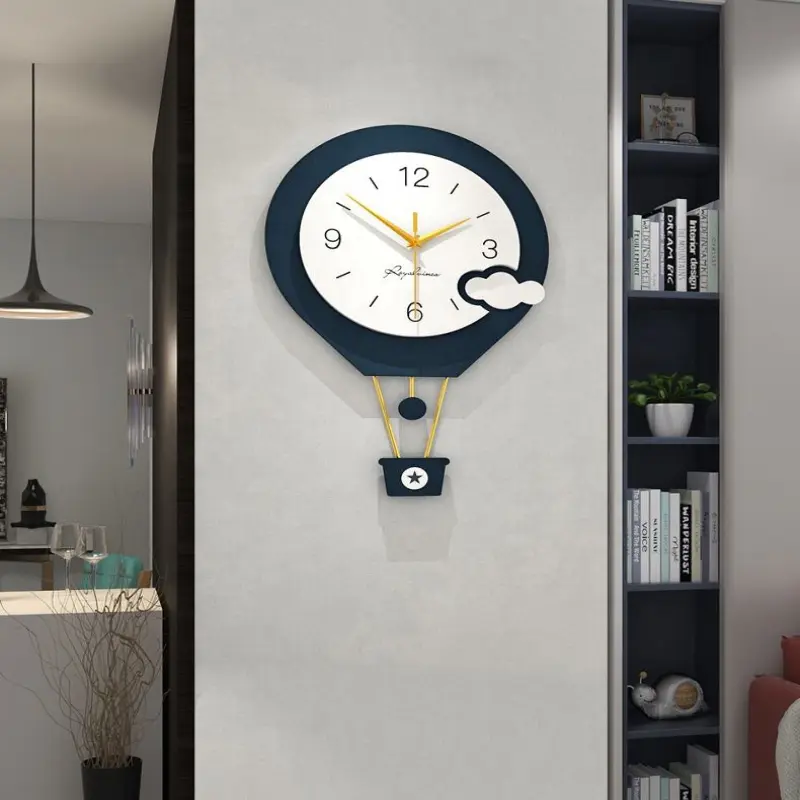 Wall single ring fashion swing clock creative wall clock household decoration