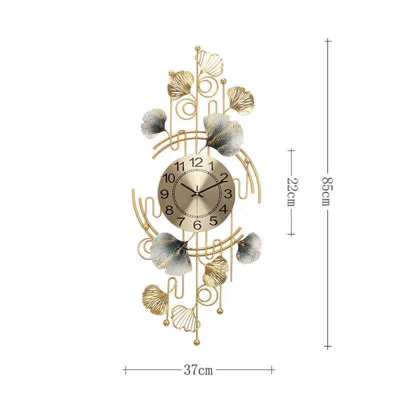 Lusso Pared metal gold luxury decorative wall clock metal wall art