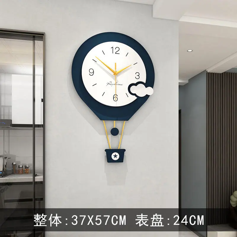 Wall single ring fashion swing clock creative wall clock household decoration