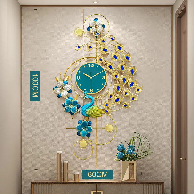 Creative Clock Entrance Living Room Decoration Electronic Metal Clock