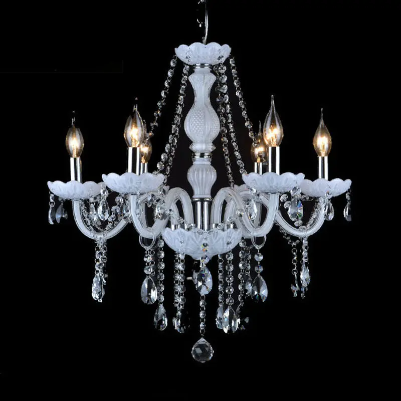European modern minimalist crystal chandeliers hotel project large pendant lamps
