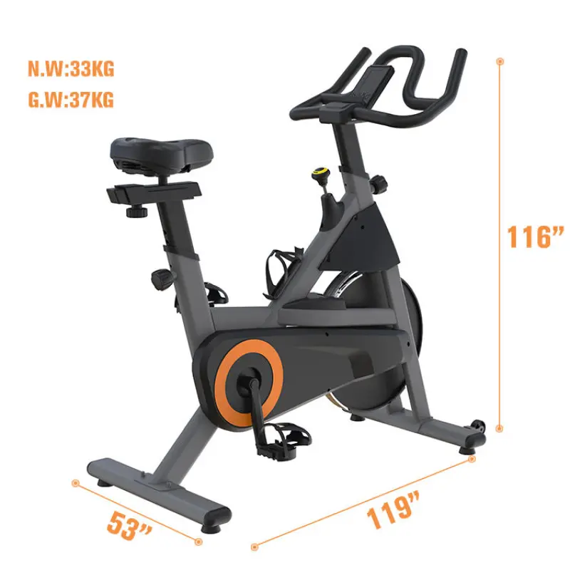 Commercial Noiseless Indoor Gym Exercise Magnetica Profesional Biscle Spinning Bike
