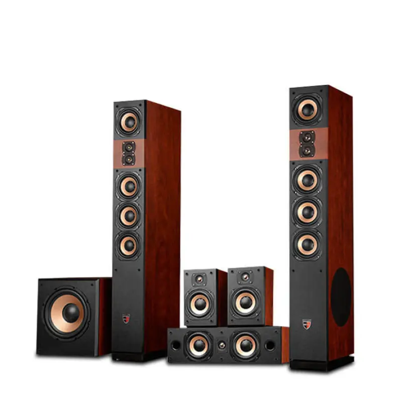 Wooden big 5.1 Channel heavy bass surround sound system HDMI home theatre system