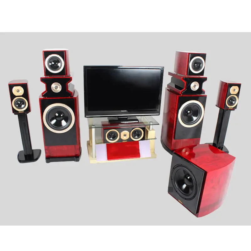 New Design Home Party Wooden Box Surround Stereo  5.1 Home Theater System